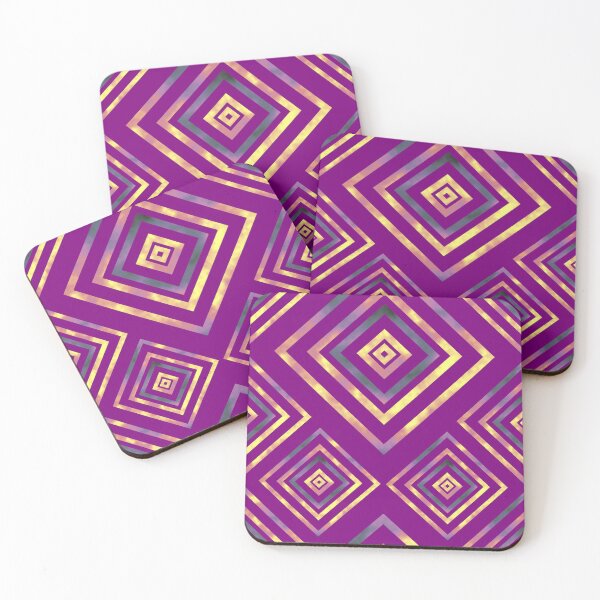 Item preview, Fire Box Diagonal Stacks Dimensional on Deep Magenta Repeat 5748 designed and sold by Art in My Loft.