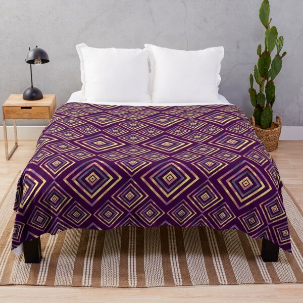 Item preview, Fire Box Diagonal Stacks Dimensional on Very Deep Magenta Repeat 5748 designed and sold by Art in My Loft.