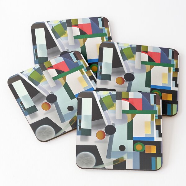 Item preview, Colorful multicolor abstract shapes organic geometric patterns 84 designed and sold by vishalraifx.