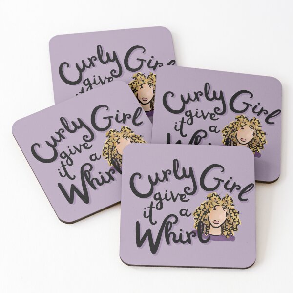 Item preview, Curly Girl - Give it a Whirl (Blonde) designed and sold by Curly-Cuties.