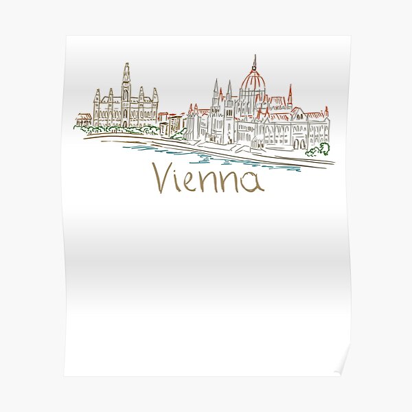 Vienna Wien Panorama Poster