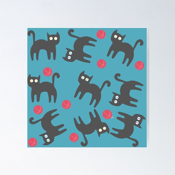 Item preview,   Black kitty blue  designed and sold by AnahisRose.