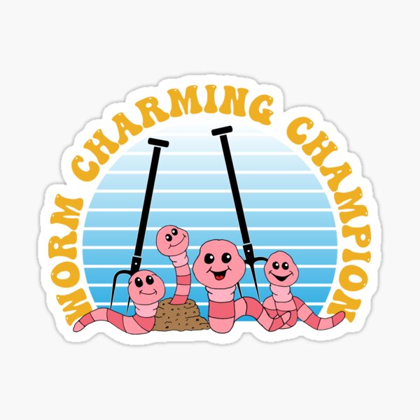 Funny Worm Charming Festival Sticker for Sale by HotHibiscus