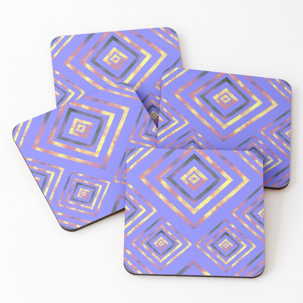 Item preview, Fire Box Diagonal Stacks Dimensional on Blue Repeat 5748 designed and sold by Art in My Loft.