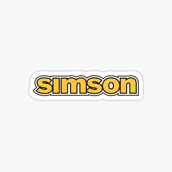 Simson logo (yellow) Sticker by VEB Ostladen