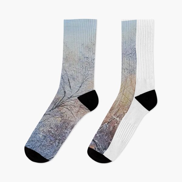 Item preview, d57-3  Frozen Tree Forest Jungle winter sunset, cold but beautiful winter days, icy lake, snowy and apprentice grass forests, watercolor works, winter landscape, beautiful winter season, frozen lake designed and sold by bcbutika.