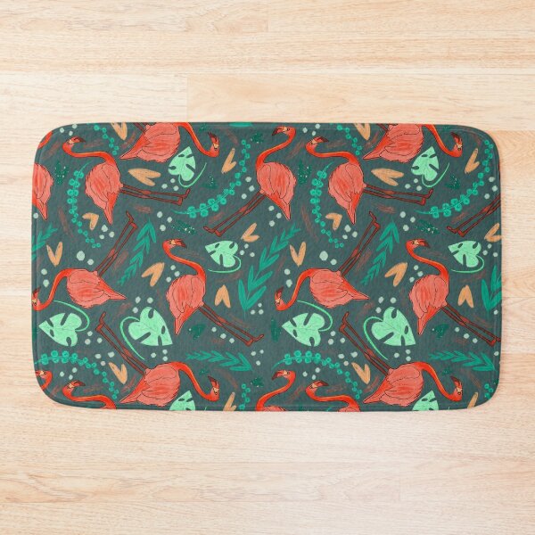 Item preview, Flamingo in the jungle designed and sold by Lenecreates.
