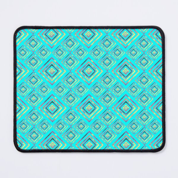 Item preview, Fire Box Diagonal Stacks Dimensional on Hot Cyan Repeat 5748 designed and sold by Art in My Loft.