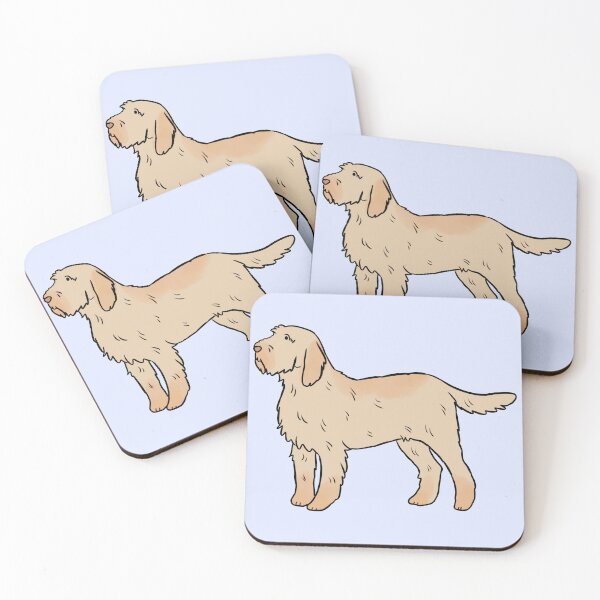 Item preview, Spinone italiano cute illustration  designed and sold by Yarafantasyart.