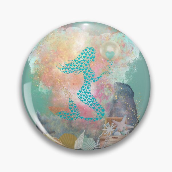 Item preview, Mermaid and a big pearl  designed and sold by sunnybunnyhoney.