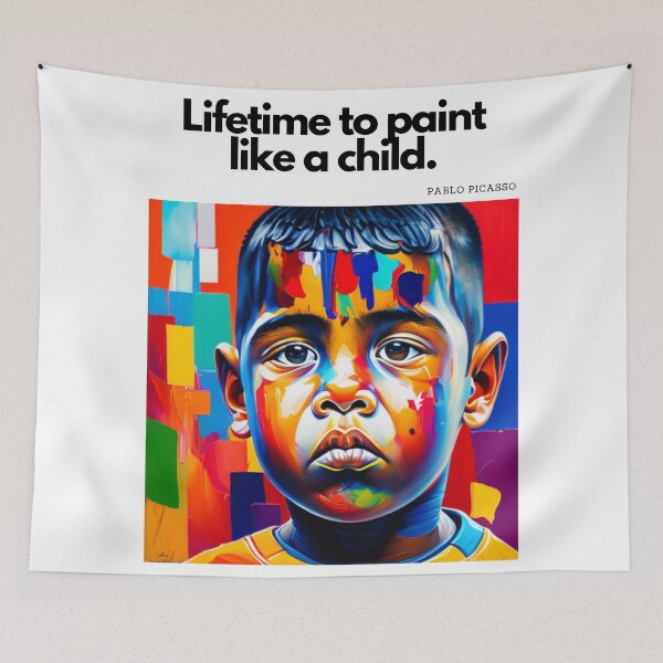 Item preview, a lifetime to paint like a child. designed and sold by IndiFashion24.