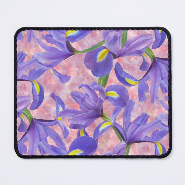 Item preview, Purple Blue Iris Repeated Pattern Seamless Design designed and sold by Tina Veenstra.