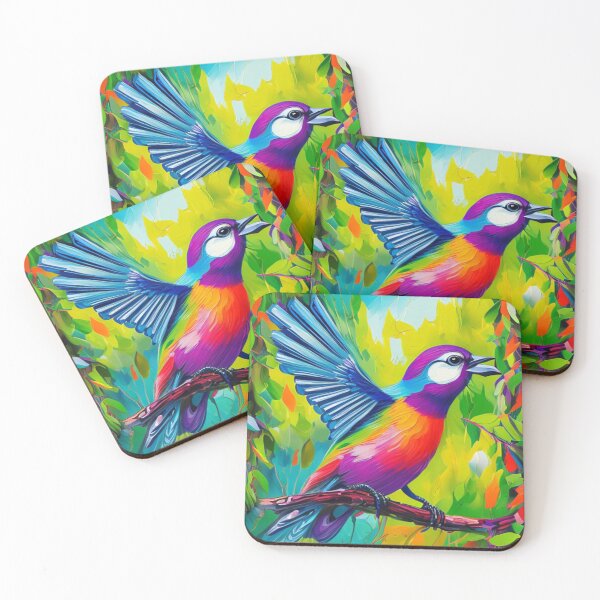 Item preview, Bright Forest Birds - Cute Cartoon Bird Paradise designed and sold by WBP Mart.