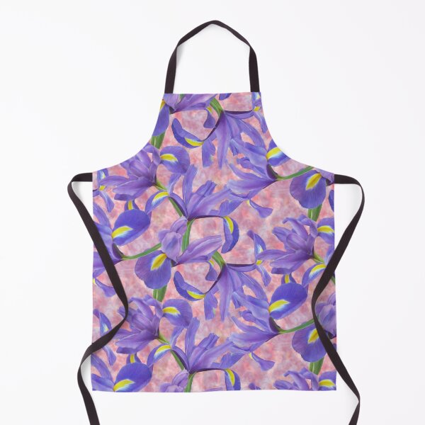 Item preview, Purple Blue Iris Repeated Pattern Seamless Design designed and sold by Tina Veenstra.