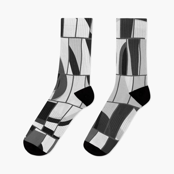 Item preview, Black and white abstract tiling pattern  designed and sold by DAHAS.
