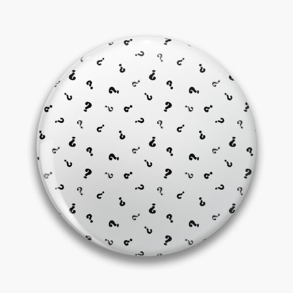 Item preview, Black and White Question Mark designed and sold by Zab Butler Design.