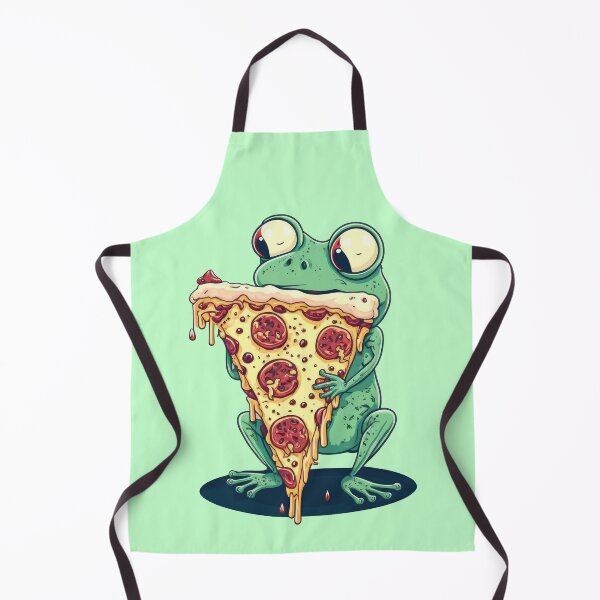 Item preview, Frog Eating Pizza designed and sold by Odd World.