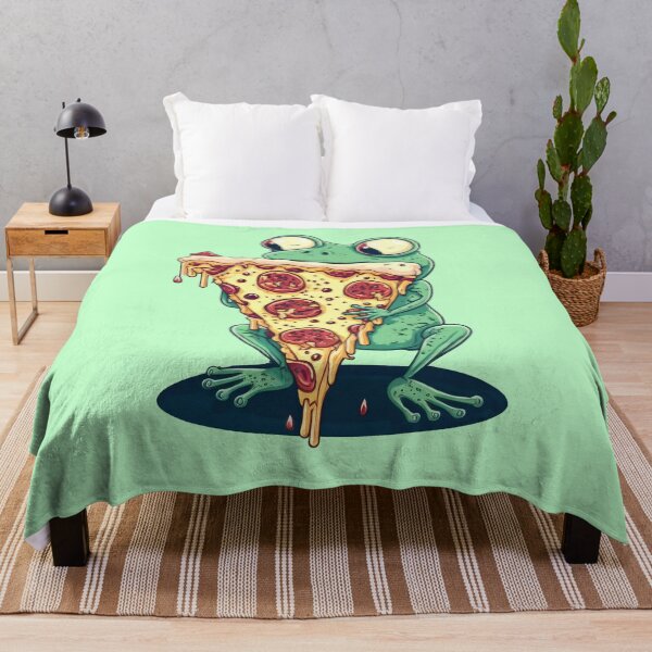 Item preview, Frog Eating Pizza designed and sold by Odd World.