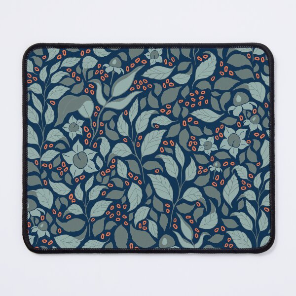Item preview, Belladonna, deadly nightshade, leaves, pattern with orange designed and sold by Katj-A-Studio.