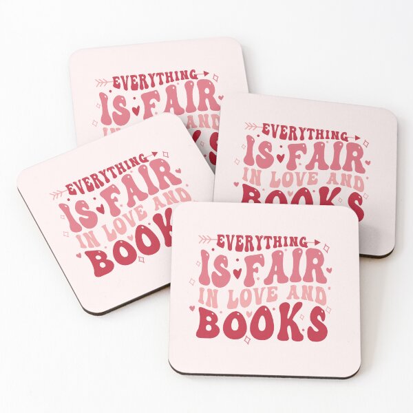 Item preview, EVERYTHING IS FAIR IN LOVE AND BOOKS - VALENTINE'S DAY, BOOKNERDS, designed and sold by The Bookworm Store.