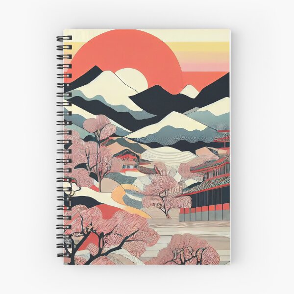 Item preview, Sunset over Shirakawa-go designed and sold by OccultDreams.