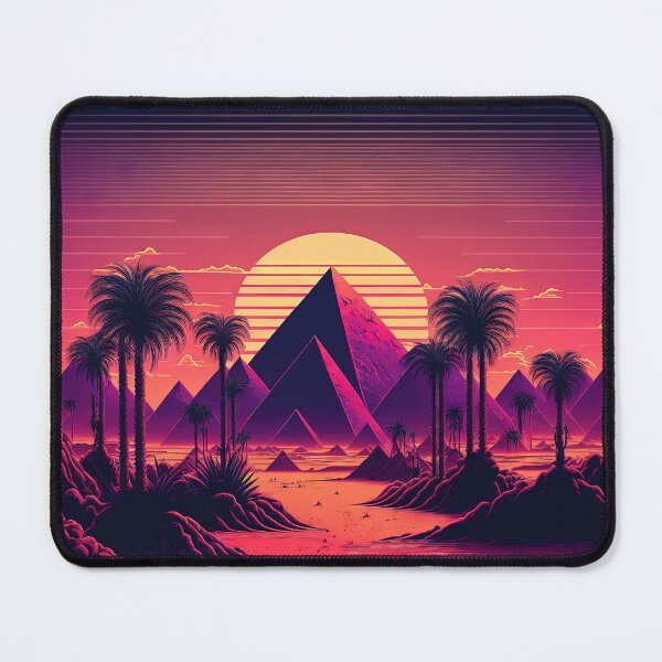 Item preview, Futuristic Dunes: Neon Oasis in the Desert designed and sold by Mullet Monkey.