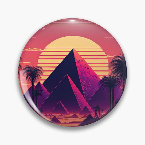 Item preview, Futuristic Dunes: Neon Oasis in the Desert designed and sold by Mullet Monkey.