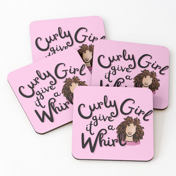 Item preview, Curly Girl - Give it a Whirl (Brown) designed and sold by Curly-Cuties.