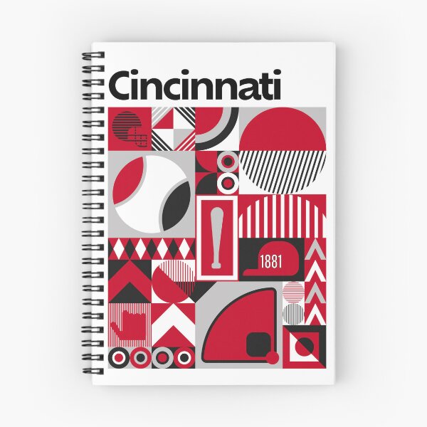 Item preview, Cincinnati Baseball Print, Minimalist Poster, Bauhaus City Art, Ohio Team Colour Gift for Baseball Fan designed and sold by Travalex.