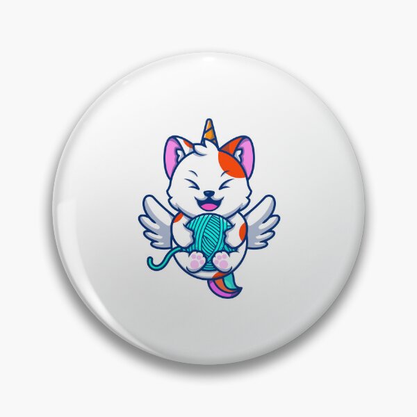 Item preview, funny and cute cat with a ball of wool designed and sold by wassim sadiki.
