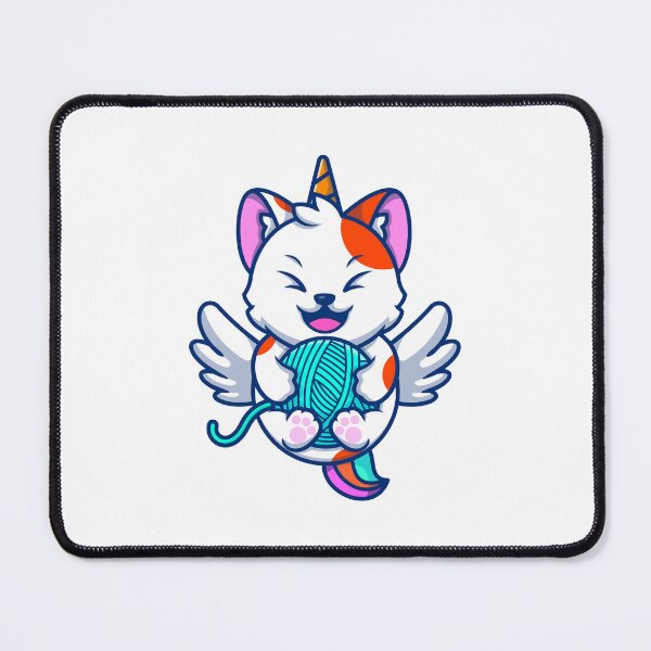 Item preview, funny and cute cat with a ball of wool designed and sold by wassim sadiki.
