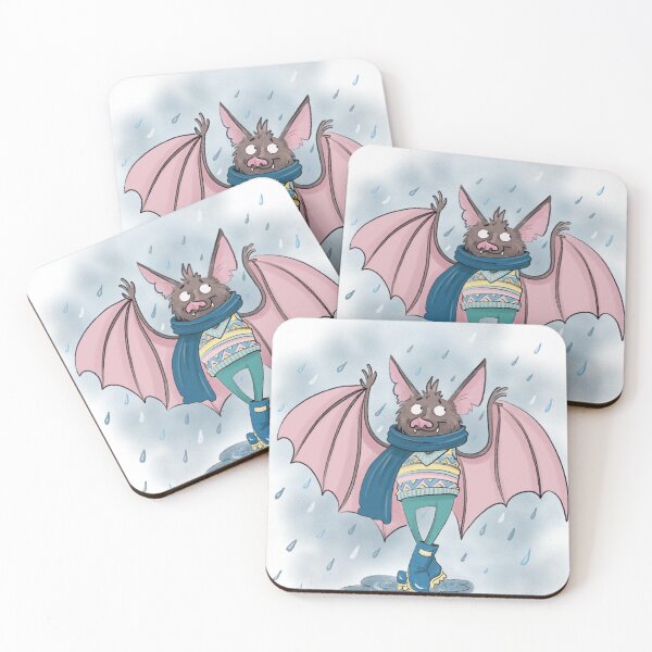 Item preview, Bat in blue rain boots designed and sold by Catsspirit.