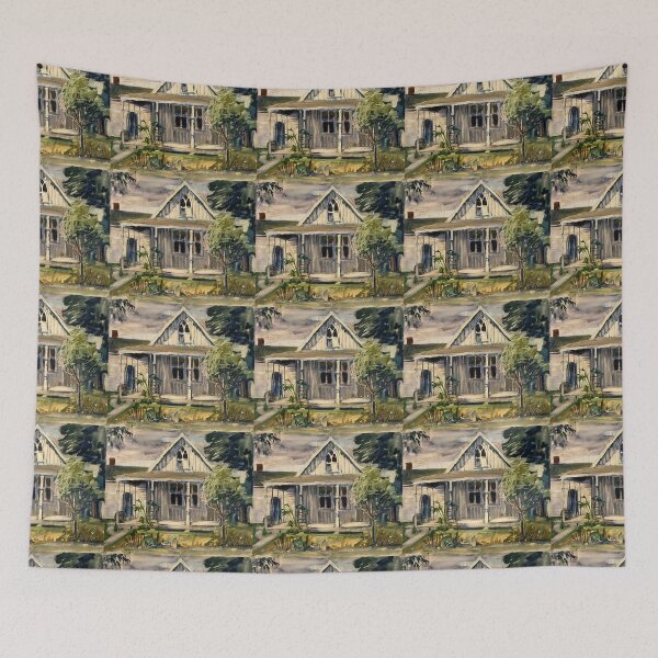 Item preview, Grant Wood Provincial home. A sketch for the painting American Gothic designed and sold by TeeARTHY.