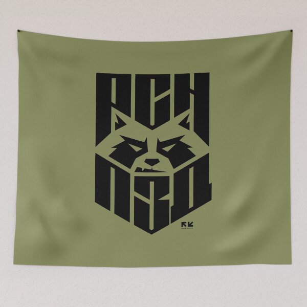 Item preview, UKRAINIAN MAD RACCOON RSN PZD OLIVE designed and sold by RomanKhalilov.