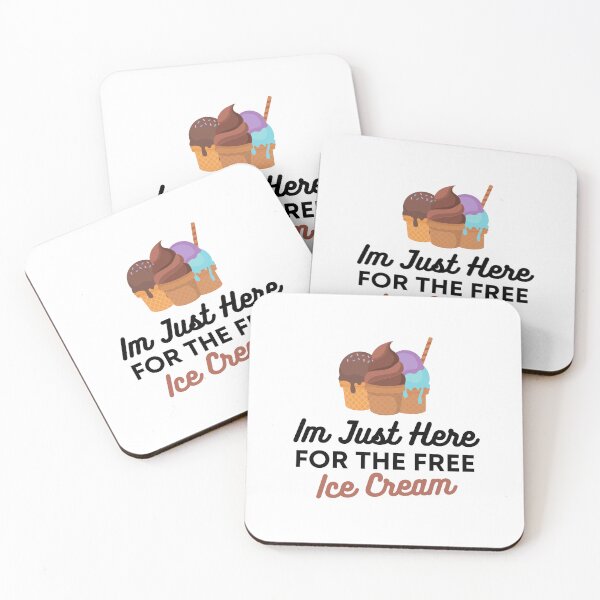 Item preview, Im Just Here For The Free Ice Cream designed and sold by medben.