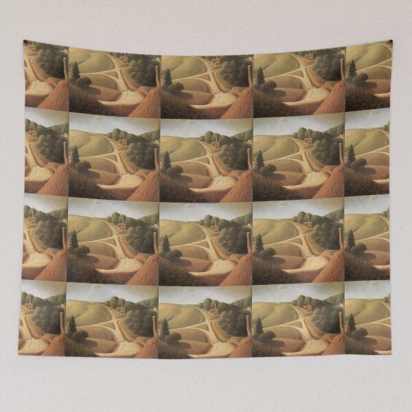 Item preview, Grant Wood  New road  designed and sold by TeeARTHY.