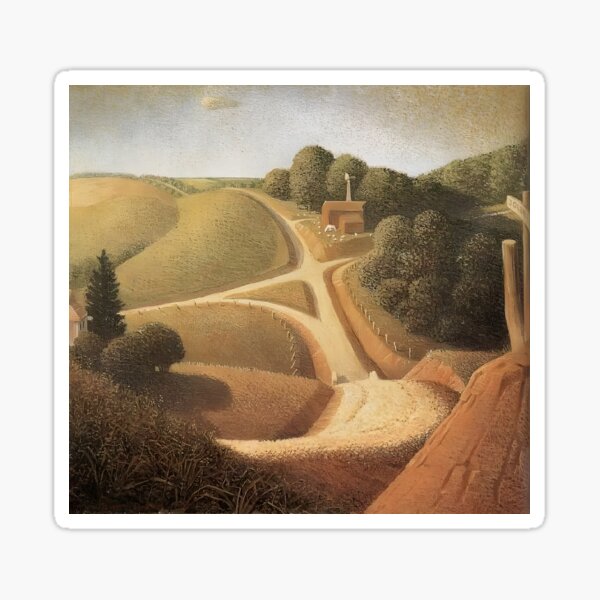 Item preview, Grant Wood  New road  designed and sold by TeeARTHY.