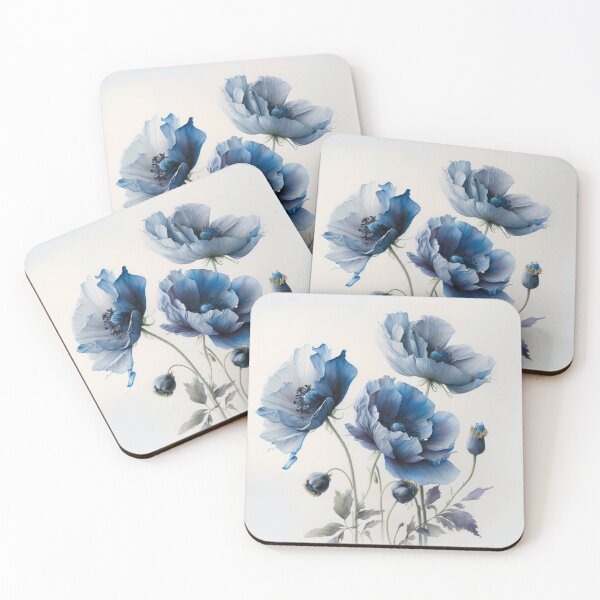 Item preview, Blue Poppy Flowers  designed and sold by Vanover Designs.