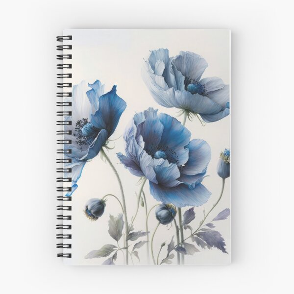 Artikelvorschau, Blaue Mohnblumen entworfen und verkauft von Vanover Designs.