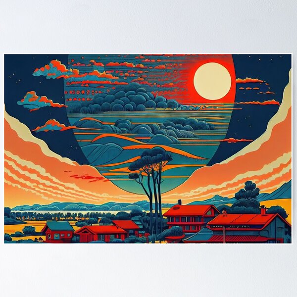 Item preview, Full Moon over Takayama designed and sold by OccultDreams.