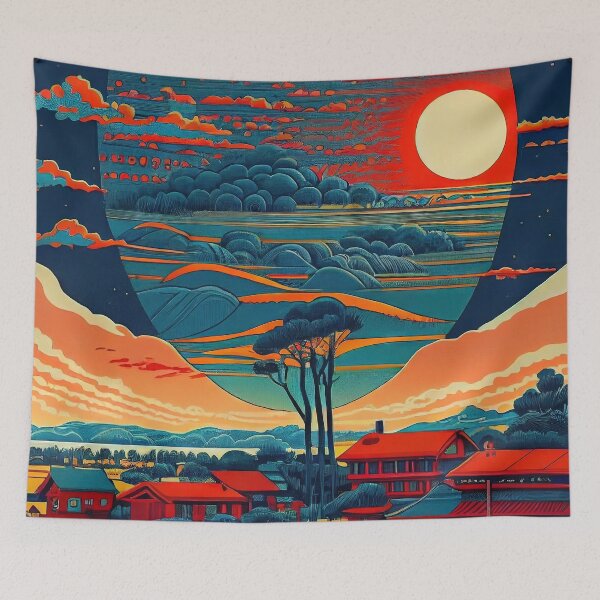 Item preview, Full Moon over Takayama designed and sold by OccultDreams.