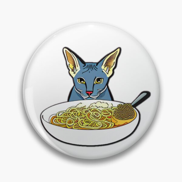 Aperçu de l'œuvre Chat qui mange des spaghettis créée et vendue par PseudoEnergy.