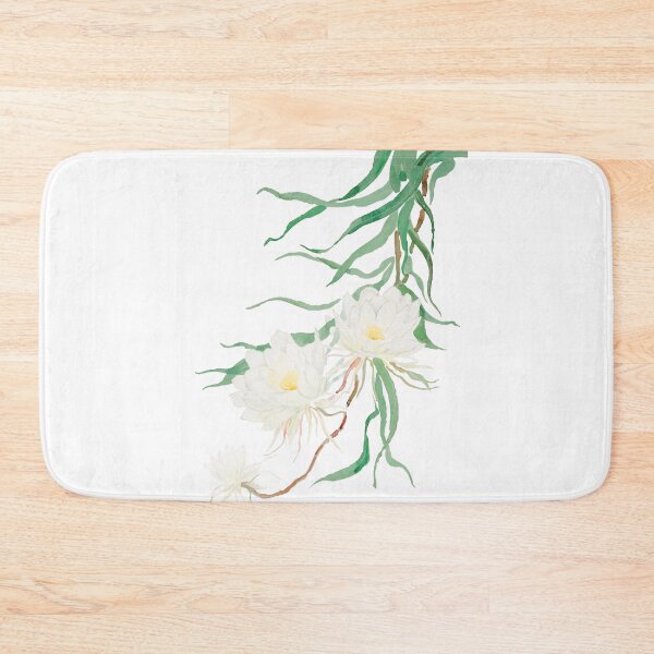 Item preview, white epiphyllum watercolor  designed and sold by ColorandColor.