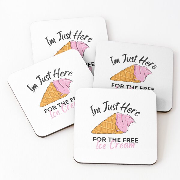 Item preview, Im Just Here For The Free Ice Cream designed and sold by medben.