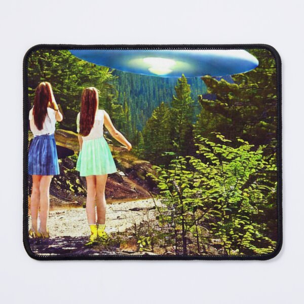 Item preview, A beautiful day and a hovering UFO | retro aesthetic designed and sold by spinolator.