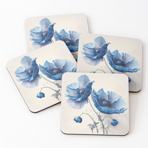 Item preview, Blue Poppy Flowers  designed and sold by Vanover Designs.