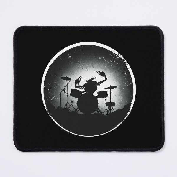 Item preview, Crab playing drum kit marine life ocean rocking out designed and sold by AnimalArtPhotos.