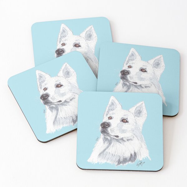 Item preview, WHITE SWISS SHEPHERD DOG designed and sold by BeritValk.