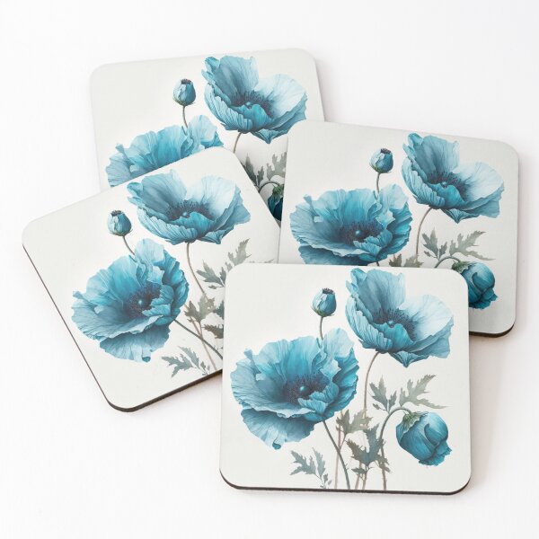 Item preview, Blue Poppy Flowers  designed and sold by Vanover Designs.