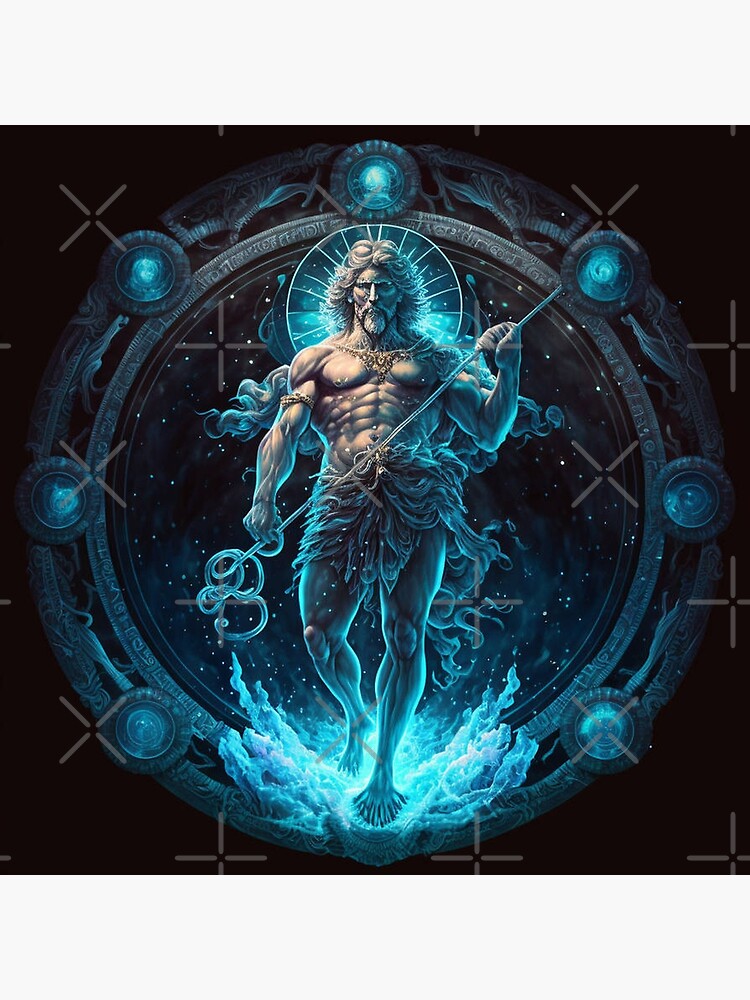 Aquarius Zodiac Sign digital illustration